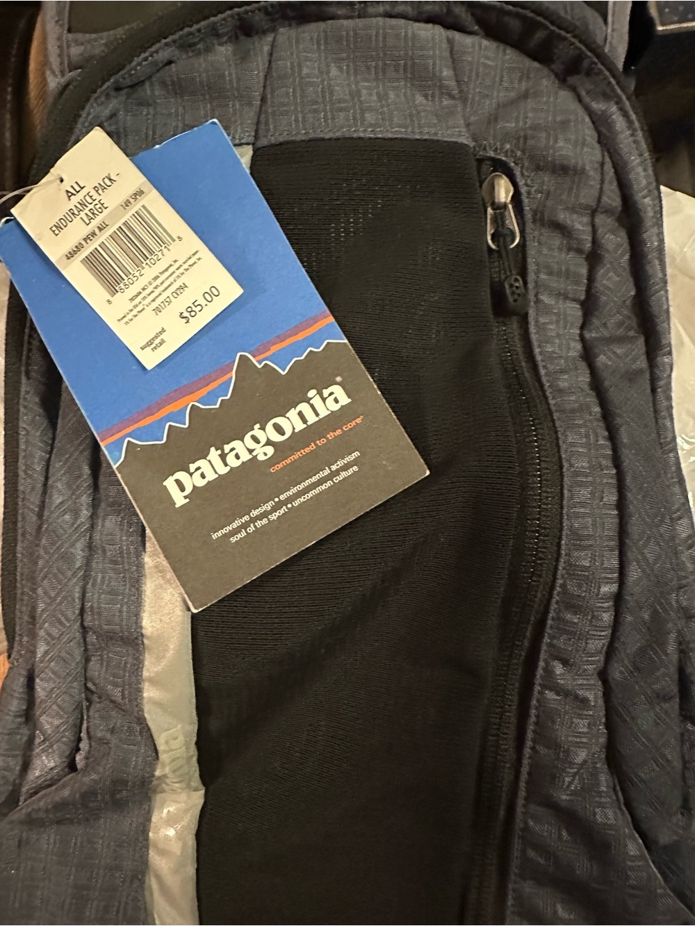Patagonia Endurance Pack NWT Dark Grey Lightweight Pack - Picture 2 of 7